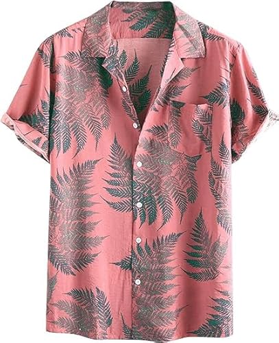 Runcati Herren Hawaiihemd Kurzarm Hemd Funky Sommerhemd Casual Strandhemd Button Down Freizeithemden Hawaii Urlaub Shirt Rosa XXL Runcati Herren Hawaiihemd Kurzarm Hemd Funky Sommerhemd Casual Strandhemd Button Down Freizeithemden Hawaii Urlaub Shirt Rosa XXL von Runcati