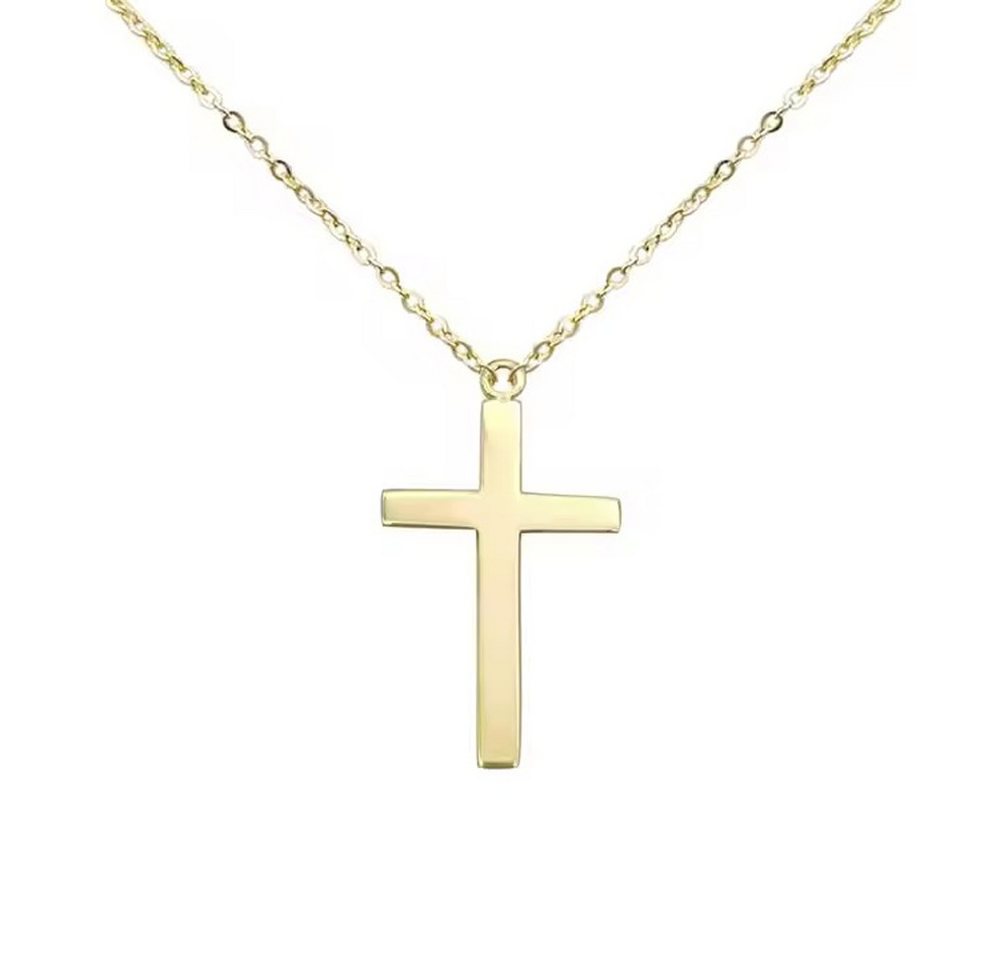 Runde Perlé Kette mit Anhänger minimalistische Kette mit kleinem Kreuz Anhänger, klassisches Kreuz, 925er Silber, 14K Gold, Roségold Runde Perlé Kette mit Anhänger minimalistische Kette mit kleinem Kreuz Anhänger, klassisches Kreuz, 925er Silber, 14K Gold, Roségold von Runde Perlé