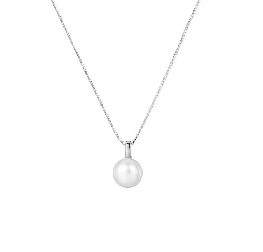 Runde Perlé Perlenkette zarte Kette mit kleiner Tropfen Süßwasserperle, minimalistische Perlenkette, 925er Silber, 18K Gold Runde Perlé Perlenkette zarte Kette mit kleiner Tropfen Süßwasserperle, minimalistische Perlenkette, 925er Silber, 18K Gold von Runde Perlé