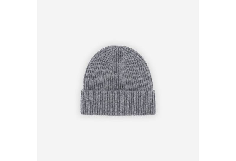 Runde Perlé Strickmütze Weiche Beanie aus 100% Wolle für Männer, Unisex Strickmütze doppelt gefüttert, warm & weich, schwarz, braun, grau von Runde Perlé