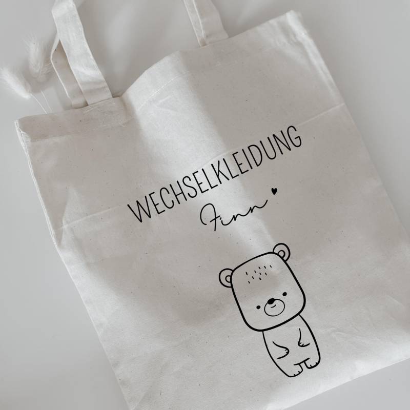 Wechselbeutel Kindergarten Bär I Wechselkleidung Beutel Personalisiert Stofftasche Kita Kindergartenkind 2025 Geschenk Wechselbeutel Kindergarten Bär I Wechselkleidung Beutel Personalisiert Stofftasche Kita Kindergartenkind 2025 Geschenk von RundeSacheDE