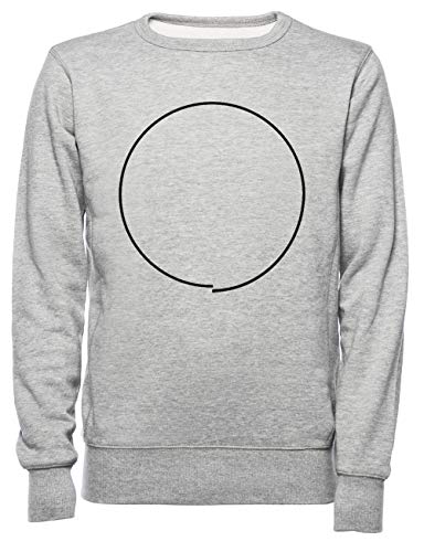 Rundi Unvollkommen Kreis Herren Damen Unisex Sweatshirt Jumper Grau Größe L - Women's Men's Unisex Sweatshirt Jumper Grey Rundi Unvollkommen Kreis Herren Damen Unisex Sweatshirt Jumper Grau Größe L - Women's Men's Unisex Sweatshirt Jumper Grey von Rundi