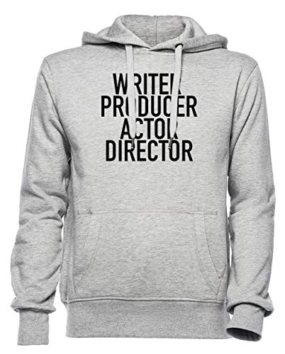 Rundi Writer Producer Actor Director Herren Damen Unisex Sweatshirt Kapuzenpullover Grau Größe L - Women's Men's Unisex Hoodie Sweatshirt Grey von Rundi