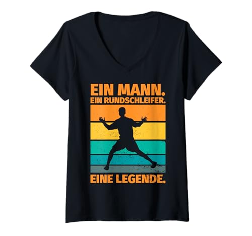 Damen Rundschleifer Geschenk lustiger Spruch - EIN Rundschleifer. T-Shirt mit V-Ausschnitt Damen Rundschleifer Geschenk lustiger Spruch - EIN Rundschleifer. T-Shirt mit V-Ausschnitt von Rundschleifer Geschenke witzig