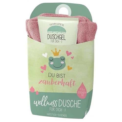 Duschgel Pflegedusche Wellness-Dusche Handtuch für Dich Geschenkset Thema: "Relax" (1, Zauberhaft - 108772) von Rungassi