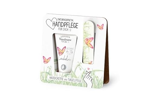 Handpflege Handcreme Nagelfeile Naturkosmetik 30 ml (Liter: 198,33 €) (Lächeln - Weiß - 1196641, 30 ml - 12 cm) von Rungassi