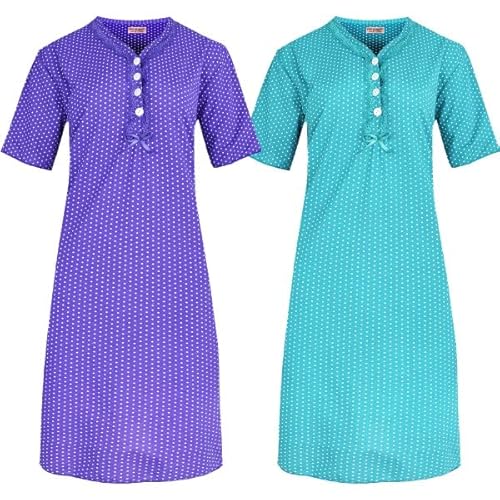 Rungassi 2er Set Deluxe Damen Nachthemd Lila und Türkis 6500 Gr. XXL Rungassi 2er Set Deluxe Damen Nachthemd Lila und Türkis 6500 Gr. XXL von Rungassi