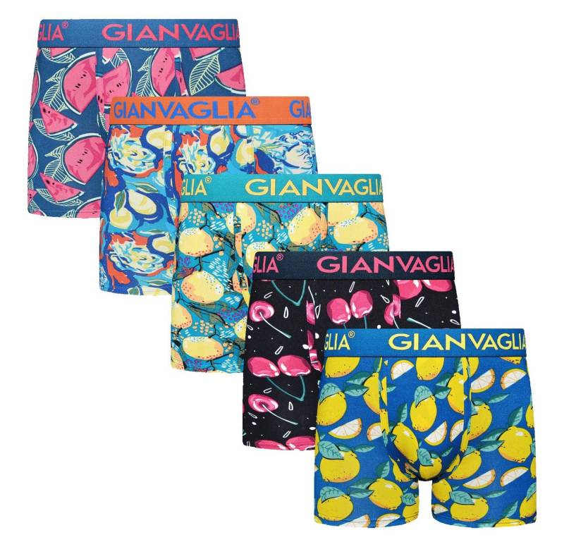 Rungassi Boxershorts Boxershorts Herren 5er Set Premium Stretch Baumwolle GVG-5073 Größe: von Rungassi