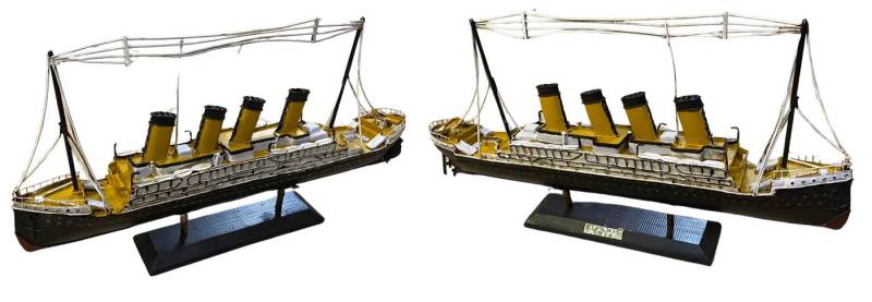 Rungassi Kofferset Nitsche Nostalgie Blechmodell Titanic 48cm Boot 37900-949 von Rungassi