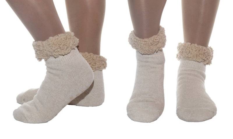 Rungassi Kuschelsocken Almsocken Hüttensocken mit super flauschig weichem Teddystoff von Rungassi