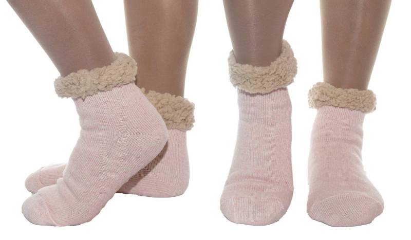 Rungassi Kuschelsocken Almsocken Hüttensocken mit super flauschig weichem Teddystoff von Rungassi