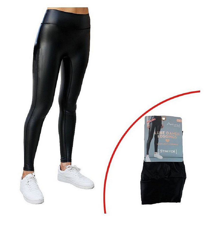 Rungassi Leggings Damen Leggings Leggins Hose Yoga Fitness Sport Gym Stretch Wet Look von Rungassi