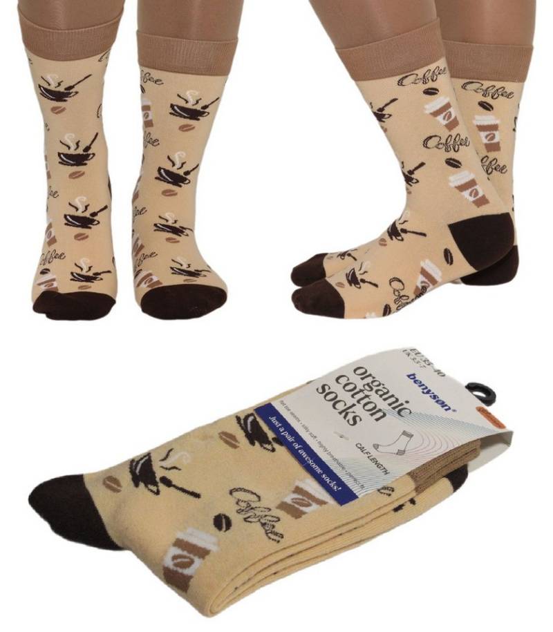 Rungassi Socken 2 Paar Socken Strümpfe Damen Herren Unisex Cotton Kaffee Coffee Gr. von Rungassi