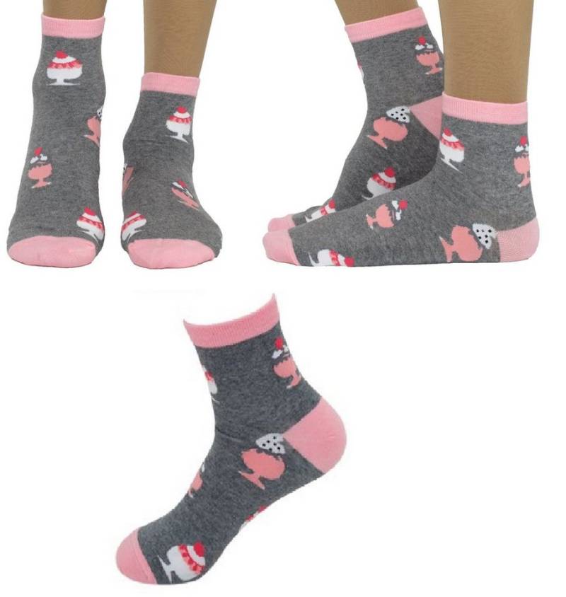 Rungassi Socken 2er Set (2Paar) Damen Crazy Socken 3/4 Lang Gr.39- von Rungassi