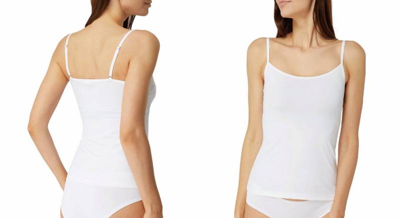 Rungassi Unterhemd 2er Set Damen Unterhemd Tank Top Achselhemd Damentop 711 weiß Größe: von Rungassi
