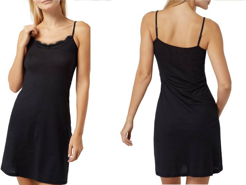 Rungassi Unterkleid Deluxe Damen Unterkleid mit Spitze 90CM GBTW-817 Schwarz Größe: L-XL von Rungassi