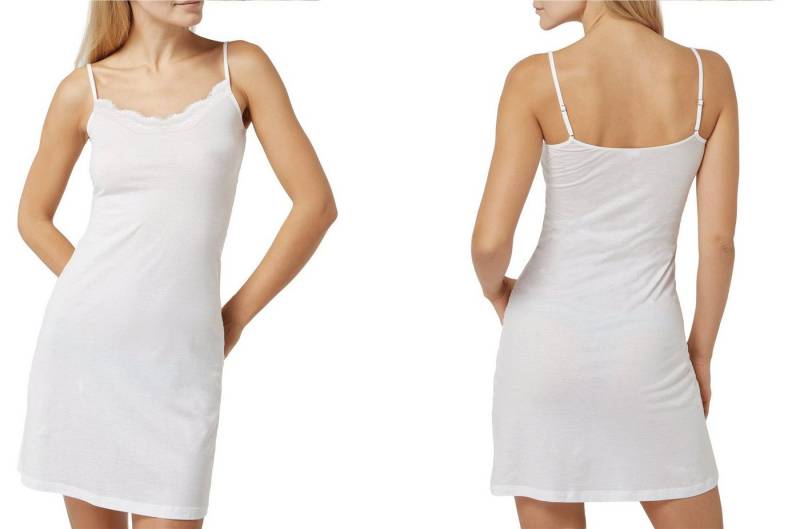 Rungassi Unterkleid Deluxe Damen Unterkleid mit Spitze 90CM GBTW-817 Weiß Größe: L-XL von Rungassi