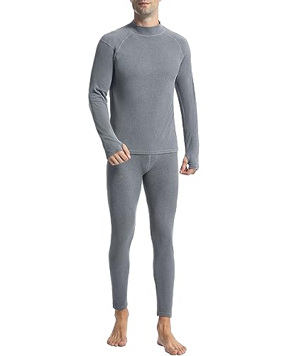 Runhit Thermounterwäsche Herren Winter Funktionsunterwäsche Thermounterhose Herren Unterhosen Lang Funktionswäsche Skiunterwäsche Thermo Unterwäsche Männer Extra Warm S von Runhit