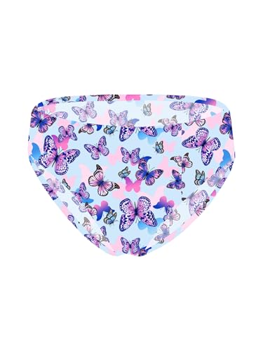 Runhomal Mädchen Swim Briefs Badeshorts Strand Badeanzug Bademode Hipster Bikinihosen Badehose Strandhose Schwimmanzug Badebekleidung Schmetterling 110-116 von Runhomal