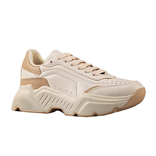 Runner Boss Damen TRFRUB100010 Sneaker, Cream, 36 EU von Runner Boss