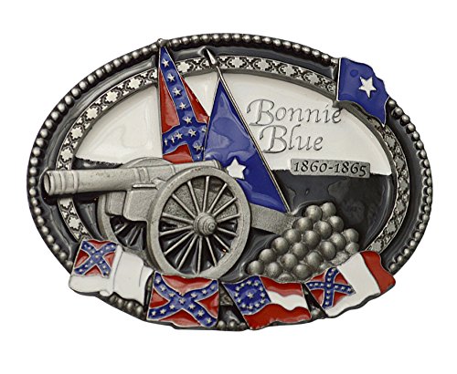 Gürtelschnalle Buckle " Bonnie Blue Texas " Lizensiert Made in USA für Wechselgürtel von Running Bear