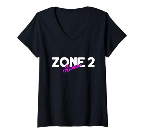 Damen Zone 2 Runner - Lauf T-Shirt mit V-Ausschnitt von Running Outfit for Marthon Läufer