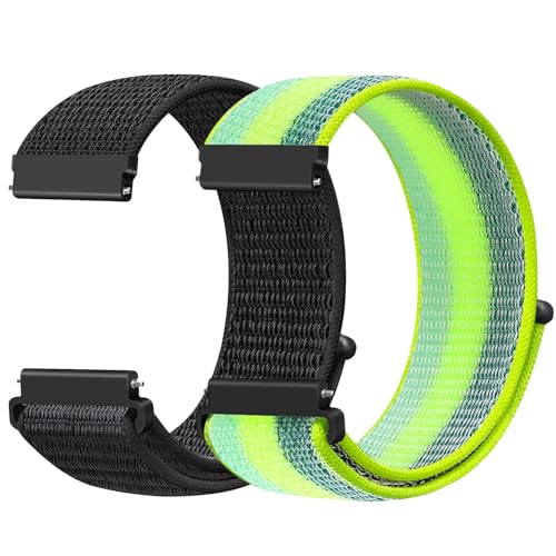 Runostrich 18mm Nylon Sport Armband Kompatibel mit Garmin Venu 3S/Venu 2S/Vivoactive 4S/Vivomove 3S/Active S/Forerunner 265(42mm)/255S/Huawei Watch GT 5 Pro 42mm/GT 5 41mm/4 41mm Damen Herren von Runostrich