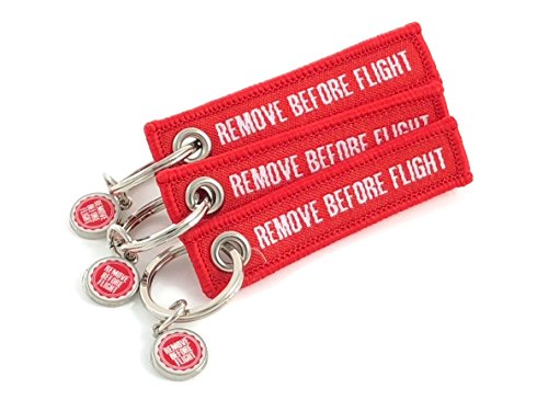 3 Anhänger - Textil - REMOVE BEFORE FLIGHT - Mini-Format von REMOVE BEFORE FLIGHT