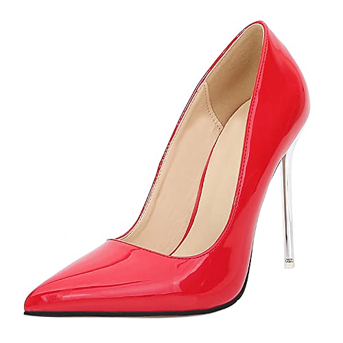 Runxingfu Frauen High Heels Schuhe - Damen 11cm Stilettos Spitze Zehe Pumps Smart Büro Arbeit Kleid Hofschuhe Elegant von Runxingfu