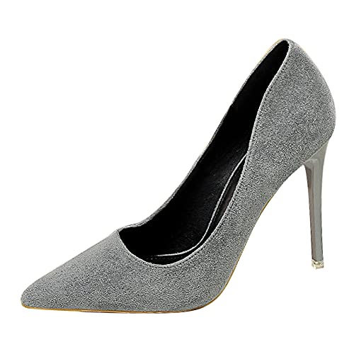 Runxingfu Frauen Spitze Zehe Pumps - Damen Slipper Stilettos Smart Büro Arbeit Gericht Schuhe Hochzeit Abend Kleid High Heels Schuh von Runxingfu
