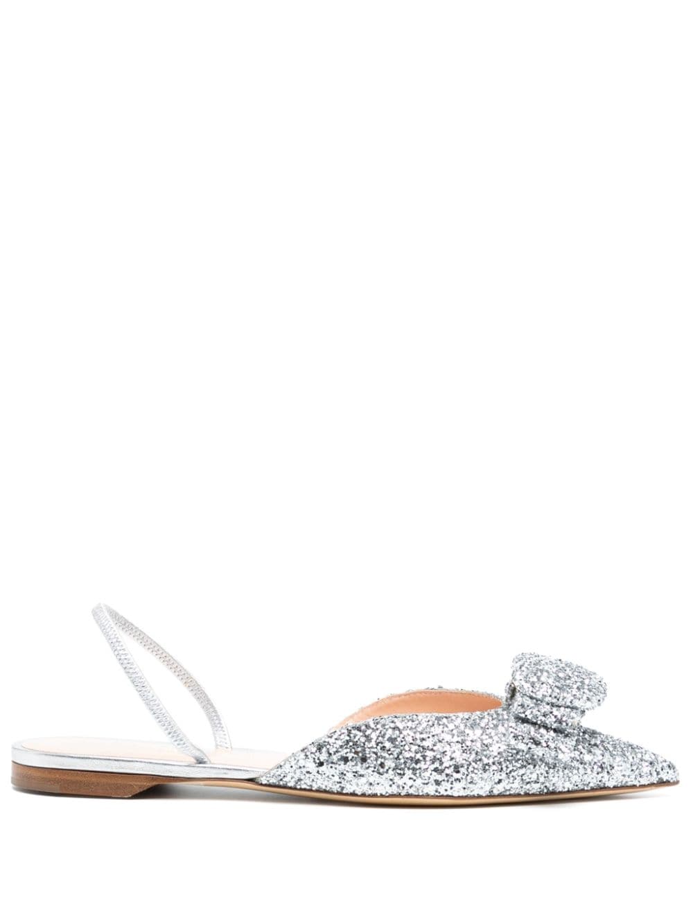 Rupert Sanderson Belinda Slingback-Mules mit Glitter-Optik - Metallic von Rupert Sanderson