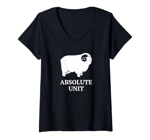 Damen T-Shirt Absolute Unit T-Shirt mit V-Ausschnitt Damen T-Shirt Absolute Unit T-Shirt mit V-Ausschnitt von Rural Units Tee shirts