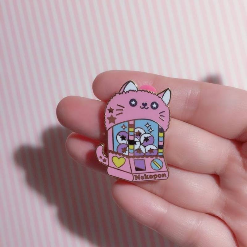 Rosa Katze Emaille Pin - |Gachapon | Süßer Anstecker Rosa Katze Emaille Pin - |Gachapon | Süßer Anstecker von RuruVictoria