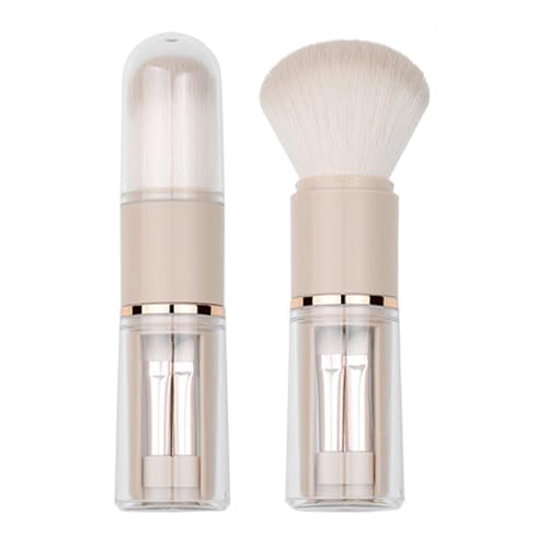 Einziehbarer Foundation-Pinsel, tragbarer Make-up-Pinsel – Kosmetikpinsel-Set – 5-in-1 tragbarer Make-up-Pinsel, Grundierungspinsel für die Reise, für Puder und Lidschatten von Rurunklee