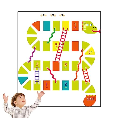 Rurunklee Zahl DIY Hopscotch Bodenaufkleber, Kinder Hopscotch Aufkleber Aufkleber, Interaktive Hopscotch-Fußabdruck-Raumdekoration, Bodenaufkleber, Schlafzimmer-Bodentapete für Klassenzimmer von Rurunklee