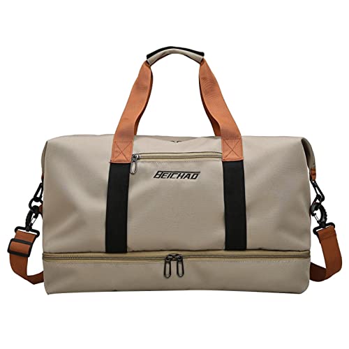 Sporttasche Reisetasche Damen und Herren, Weekender mit Schuhfach & Nassfach, Travel Bag Weekender für Reisen Gym Yoga, Handgepäck Tasche für Flugzeug von Rurunklee