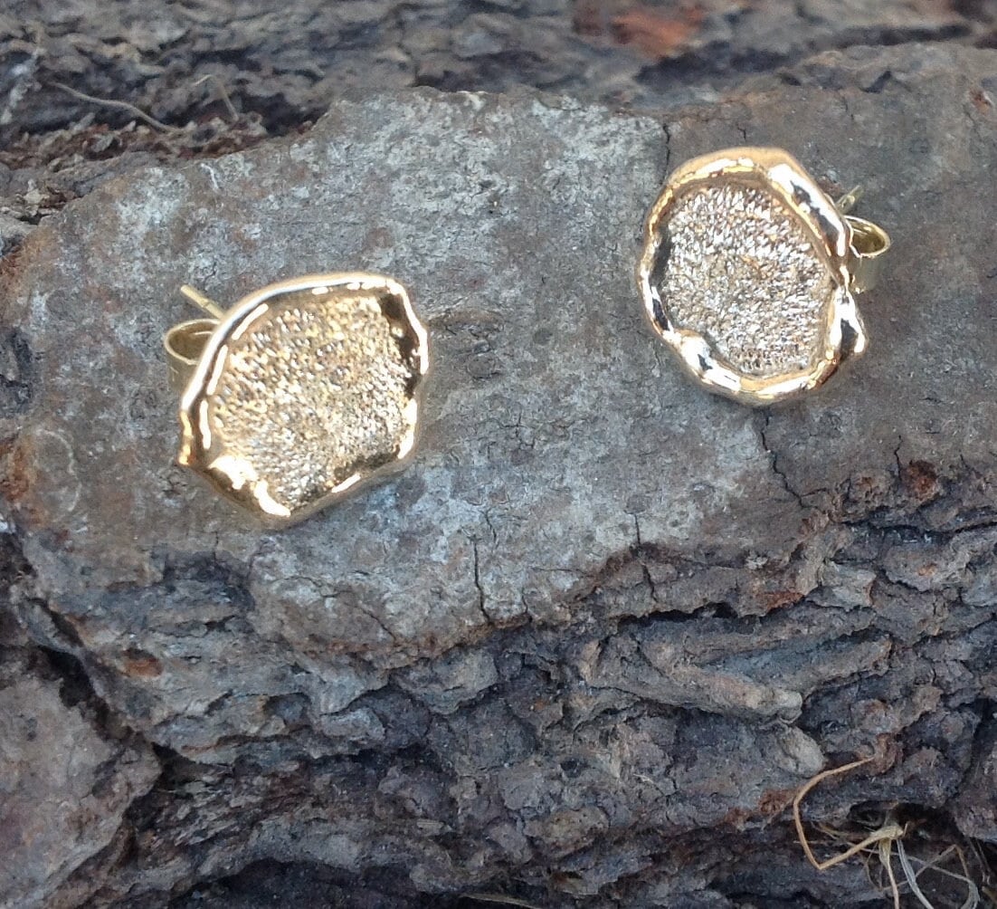 Puddle Ohrringe in 14Kt Gelbgold Puddle Ohrringe in 14Kt Gelbgold von RushStudio