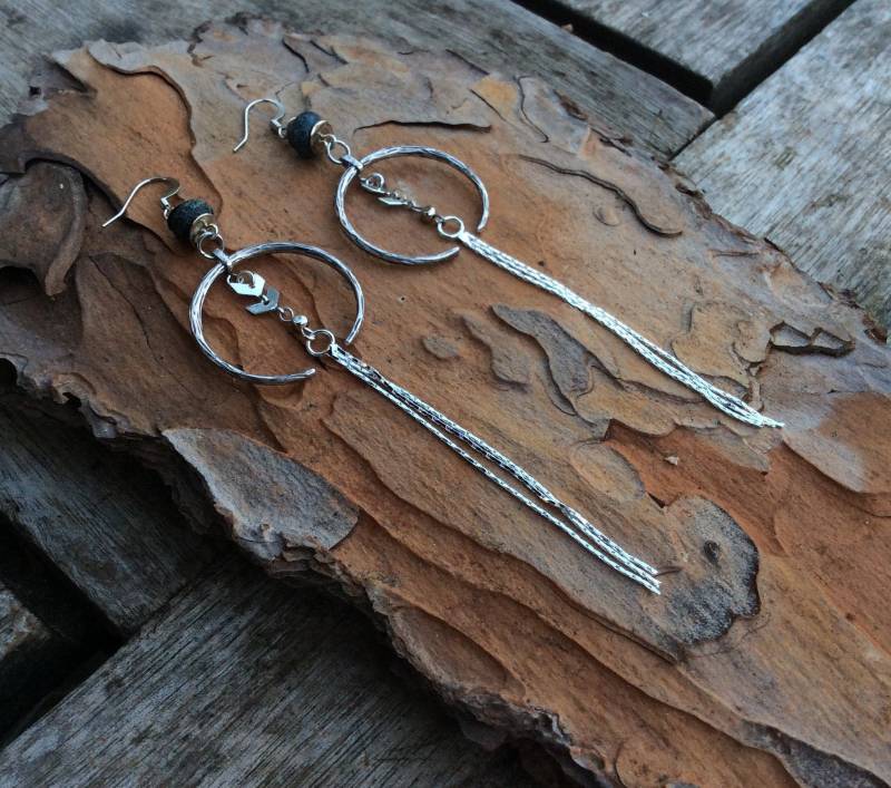 Boho Ohrringe, Mix & Match Chic Cresent Ohrringe, Bohemina Ohrringe, Quaste Ohrringe, Hippie Festival, Geschenk Boho Ohrringe, Mix & Match Chic Cresent Ohrringe, Bohemina Ohrringe, Quaste Ohrringe, Hippie Festival, Geschenk von RushweaverJewellery