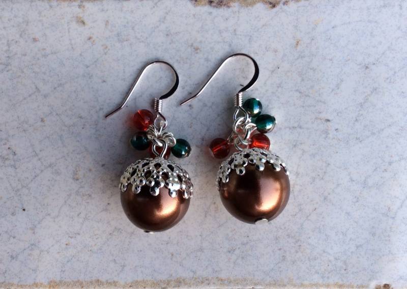 Weihnachtsohrringe, Weihnachtspuddingohrringe, Neuheit Ohrringe, Weihnachtsschmuck, Urlaub Festliche Weihnachtsfeier Weihnachtsohrringe, Weihnachtspuddingohrringe, Neuheit Ohrringe, Weihnachtsschmuck, Urlaub Festliche Weihnachtsfeier von RushweaverJewellery