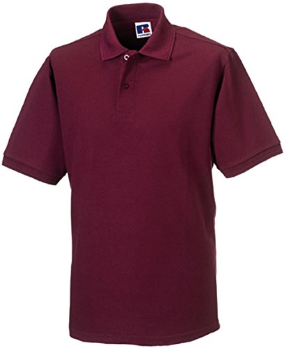 Russell Collection r-599 m-0 Poloshirt aus robustem Baumwollmischgewebe bis Größe 4XL M Rot (Burgunderrot) von Russell