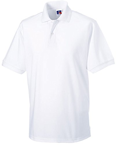 Russell Collection r-599 m-0 Poloshirt aus robustem Baumwollmischgewebe bis Größe 4XL S Blanc - Blanc von Russell
