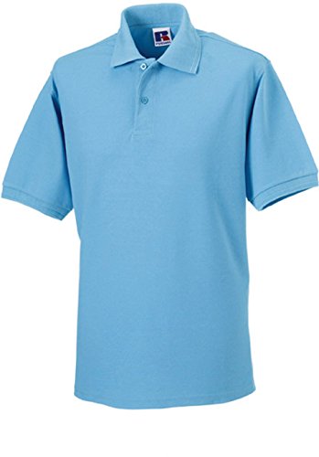 Russell Collection r-599 m-0 Poloshirt aus robustem Baumwollmischgewebe bis Größe 4XL XL Blau (Sky) von Russell