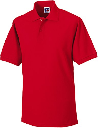 Russell Collection r-599 m-0 Poloshirt aus robustem Baumwollmischgewebe bis Größe 4XL XXL rot - rot von Russell Athletic