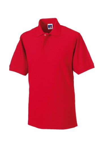 Russell Collection r-599 m-0 Poloshirt aus robustem Baumwollmischgewebe bis Größe 4XL XXXL rot - rot von Russell