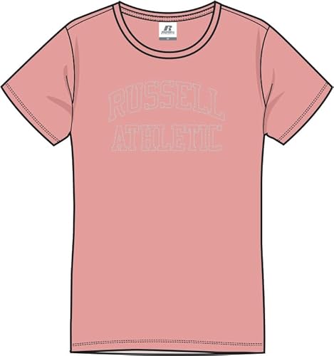 RUSSELL ATHLETIC A21102-CE-628 SS T-Shirt T-Shirt Damen Candlelight Peach Größe S von Russell Athletic