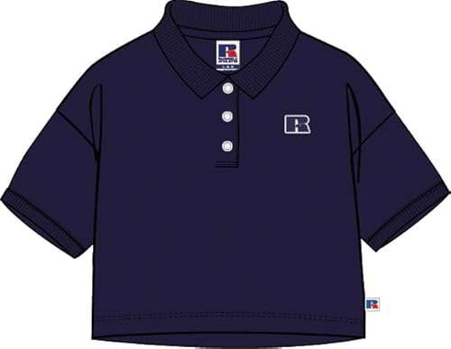RUSSELL ATHLETIC E34021-NA-190 CAKKE-Polo Polo Shirt Damen Navy Größe M von Russell Athletic
