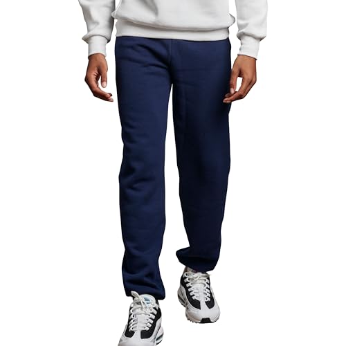 Russell Athletic Dri-Power Herren Sweatpants ohne Taschen - Blau - Groß von Russell Athletic
