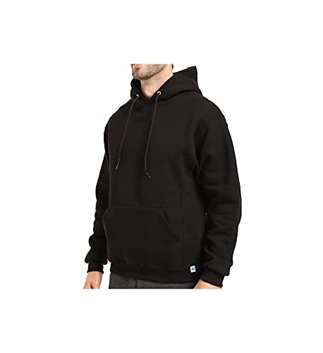 Russell Athletic Herren, Schwarz, Größe L Dri-Power Pullover Fleece Hoodie, Large von Russell Athletic