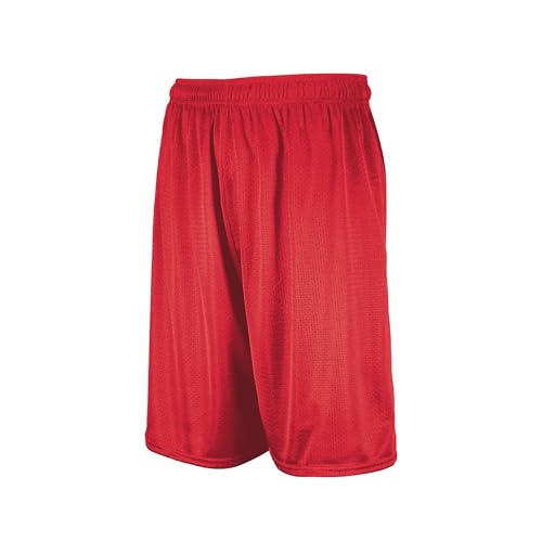 Russell Athletic Herren 23 cm Netz Shorts, Echtes Rot, XX-Large von Russell Athletic