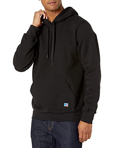 Russell Athletic Herren Cotton Rich 2.0 Premium Fleece Hoodie Hemd, Schwarz, X-Large von Russell Athletic